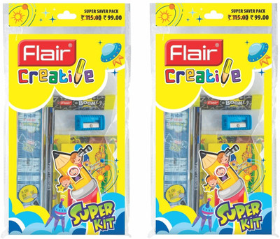 FLAIR Creative Series Super Smart Kit | For Stationery Kit & School Kit | Set of 2