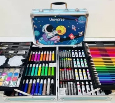Premio Coppex Deluxe Art Kit Set – Premium Space Design 145 Pcs Set for Kids & Artists