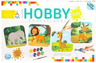 TOYXIITY MALL Hobby Art Junior Wild Animals Set | Creative Craft Kit for Kids Fun Activity
