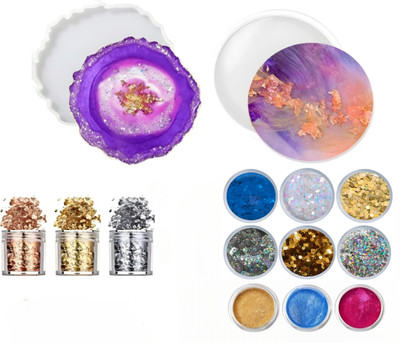 Shiva Creation Agate and round Coaster kit 1