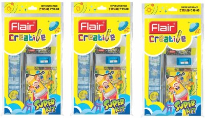 FLAIR Creative Series Super Smart Kit | For Stationery Kit & School Kit | Set of 3
