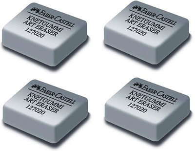 FABER-CASTELL Kneaded Eraser (Art Eraser) - Pack of 4