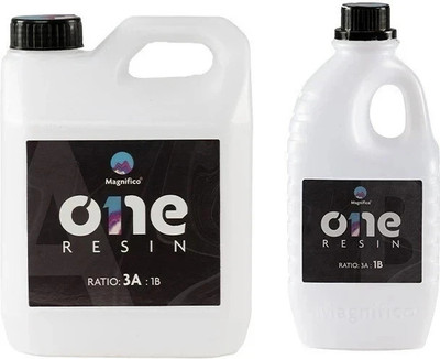 MAGNIFICO One Resin - 3.2 KG (3:1) Clear UV-Resistant Epoxy Resin Art Kit for Artwork