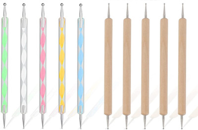 Brightlance 10 Pcs Dotting Tool Stylus Set for Rock Painting, Embossing Pottery Modeling(Multicolor)