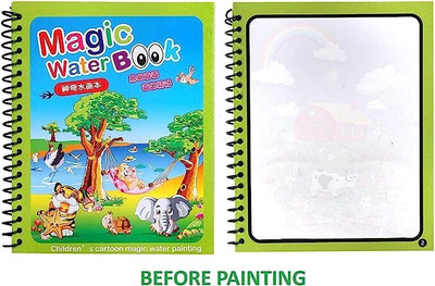 mrquee abhi Magic Water Drawing Book, Reusable Coloring Book Drawing Board Toys