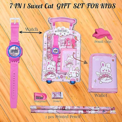 Tiny Tales 7 Pcs Stationery Set Toy for Kids - School Supply