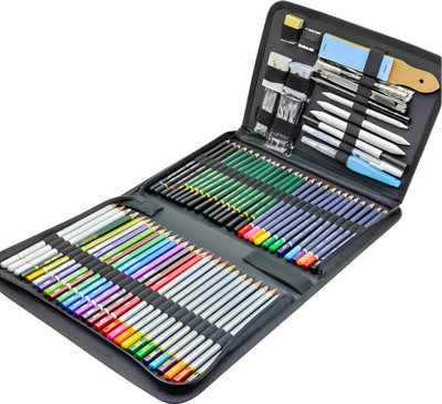 PEACORA 75 Pieces Professional Drawing and Sketching Pencil Set Kit for Artist