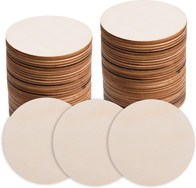 Huckwood DIY round coaster set of 24 pieces for office appliance and home appliance