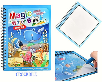 crockdile Mess-Free Water Painting Book with Clear Patterns