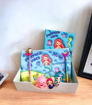 AMANVANI Mermaid Stationery Set For Girls, Stationery Items for Girls