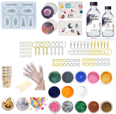 Be Worthy Of Growing Wings DIY Premium Resin Art kit with 300ml Resin, Mould, Pigment, Keychain & Earingkit
