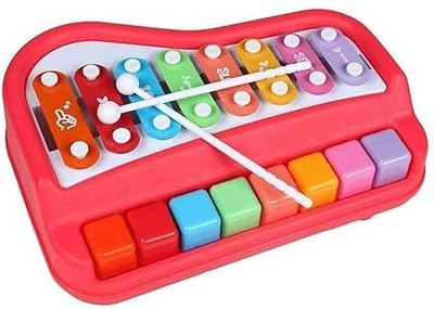 Venturebell 2 in 1 Piano Xylophone Musical Instruments, 8 Key Scales for Clear Tones