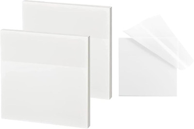 ART RANGER Transparent Sticky Note Pad,100 Sheets Self-Sticky Note Pad,Self-Sticky Note Pad