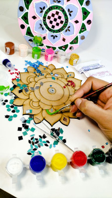 Lasella Kids Fun DIY Art and Craft Kit Mandala and Lippan Art Kit