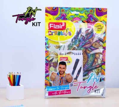 FLAIR Art tangle kit For Stationery Kit & School Kit | Set of 2