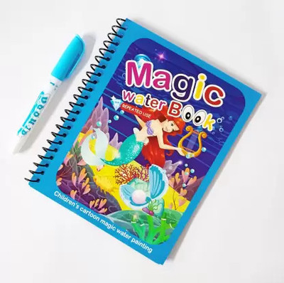 Dhanshika 1 Water Pen With 4 Pages Magic Water Book For Kids Drawing