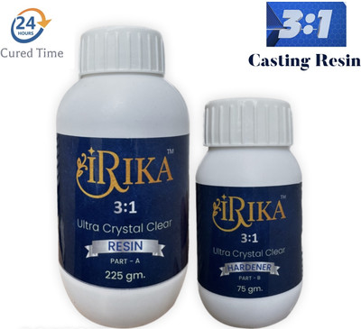 MAHADEV ENTERPRISE 300g 3:1 Resin for Art and Craft- Deep Casting Resin | Self-Leveling | Non-Toxic