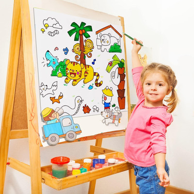 MBVTREADS Drawing Paper Roll Scroll Coloring Paper Roll DIY Painting Filling Paper forKids