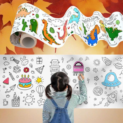 FlyTouch Eco-Friendly Coloring Poster Paper Roll Printing Coloring Drawing Paper Ad