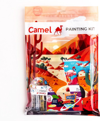 Camel Painting Kit – Drawing, Coloring & Brush Pen Set for Kids | 11 Items Combo