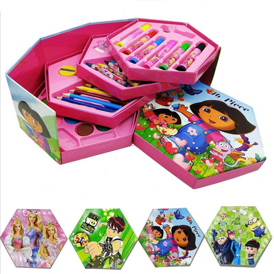 KRITI CREATION 46 Pcs Set for Kids Art Color Box Pencil Colors Crayons Colors Water Color