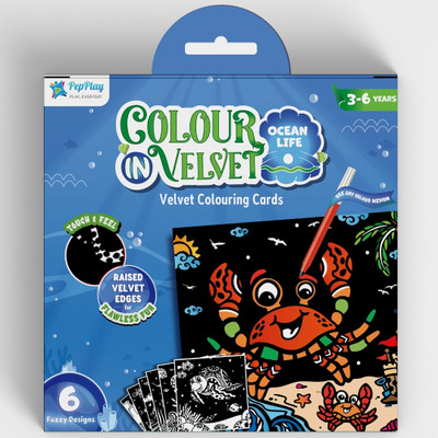 PepPlay Velvet coloring cards - Ocean