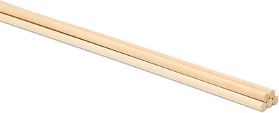 JCT AGRICO 16 INCH (DIA=25MM) 5 WOODEN DOWELS STICKS FOR MACRAME TAPESTRIES,CRAFT PROJECTS