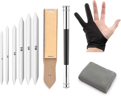 mixale White paper stumps With Extender Or Sketching kit For artist