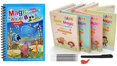 Budwill ™Magic and Sank Book Copy Book For Kids Drawing Writing Book With Practice
