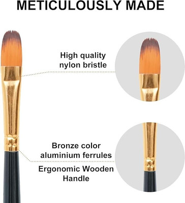 Orld HIGH QUALITY Artists, Painting Brushes Set of 12-