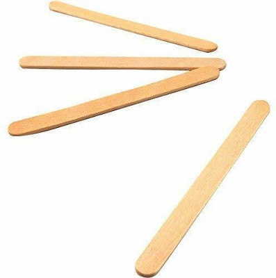 NOZOMI Ice Cream Sticks 500 PCS Wooden Color