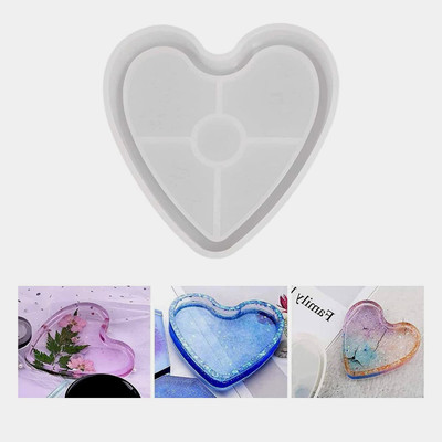 RakaEnterprises New-Heart Silicone Coaster molds