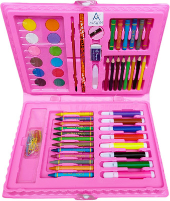 Mavin 68-pcs Colours set for kids | Stationary items for gift, drawing & Painting ||
