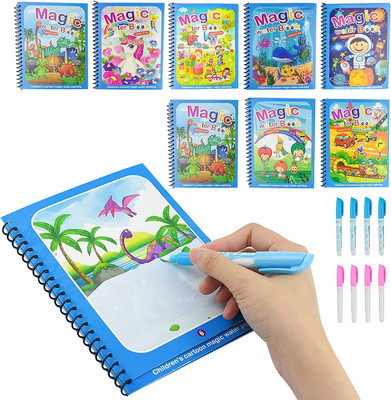 KHILONEWALA 1 Pcs Magic Water Quick Dry Book Magic Coloring Books for Kids - Random Print