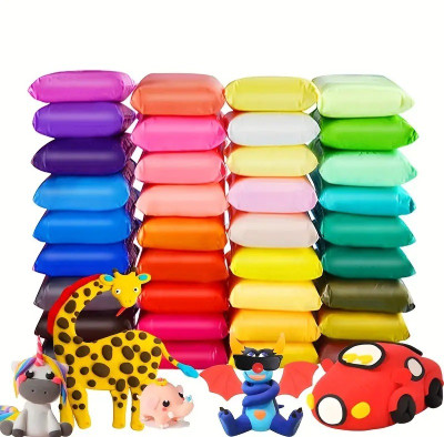 Shopex Air Dry Clay For Kids DIY Ultra Light Modelling Bouncing Clay With Tools 12 Pcs