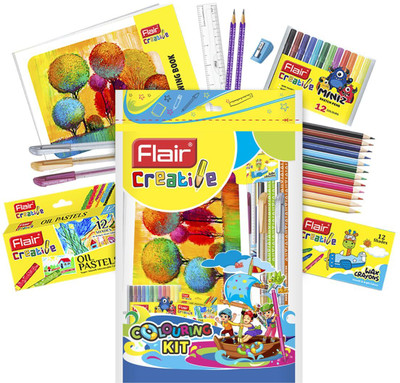 FLAIR Creative Series Colouring Kit | Combination Smart Kit for Your Creative Need