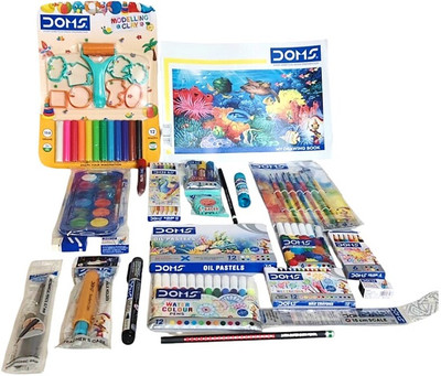 DOMS Clay with Moulds kit with pack of 23 articles