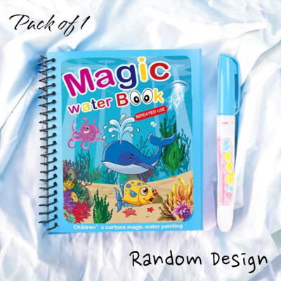 Silver tech Magic Water Drawing Book Water Painting Coloring Book With Magic Pen For Kids