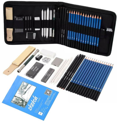 Wynhard Drawing Pencils Sketch Pencil Set 35 Pieces Sketching Kit for Artist Sketch Kit