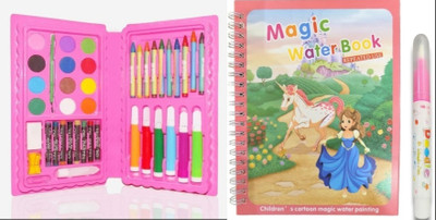 Glamour Combo Pack of 42pcs. Color Set/Kit & Water Magic Book