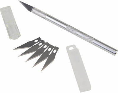 Fedus na Metal Grip Hand-held Paper Cutter(Set Of 1, Silver)