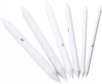 KNAFS 6pcs Blending Smudge Tortillon Paper Stump Sketch 6 Sizes Art Drawing Tool