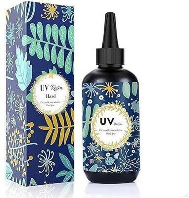 LEUTINO 200g UV Resin HARD Instant Curing with UV Light for Jewelry Making