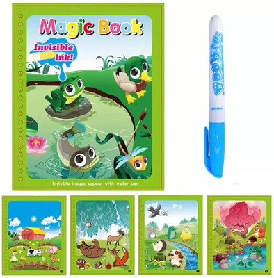 Bestie Toys Reusable Magic Water Book Set Of 1 Water Colouring Book Sketch Pad