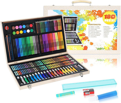 Kreative Kraft Children Deluxe Art Drawing Set 180Pcs