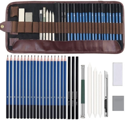 Wynhard 29 Pcs Sketching Tools Pencil Kit Drawing Pencils for Artists Sketch Pencil