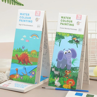 ECOMSHREEJI Watercolor Painting Doodle Book Pack of 2
