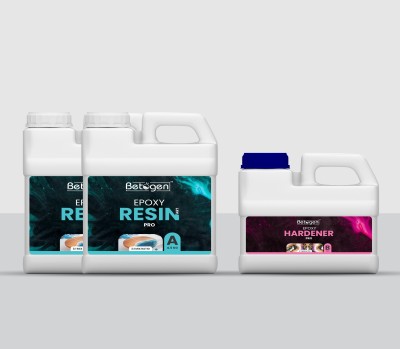 Betogen Epoxy Resin 3:1 Ratio Resin And Hardener 12.0 Kg, - Set For Art And Craft