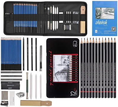 Corslet Sketch Pencil Set 47 Pcs Drawing Sketching Pencil Art Drawing Graphite Pencil