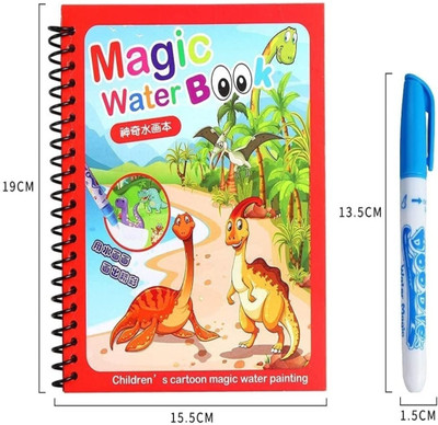 Mira Farmcraft Reusable Magic Water Pen Book Water Coloring Doodle Painting Board RANDOM DESIGN